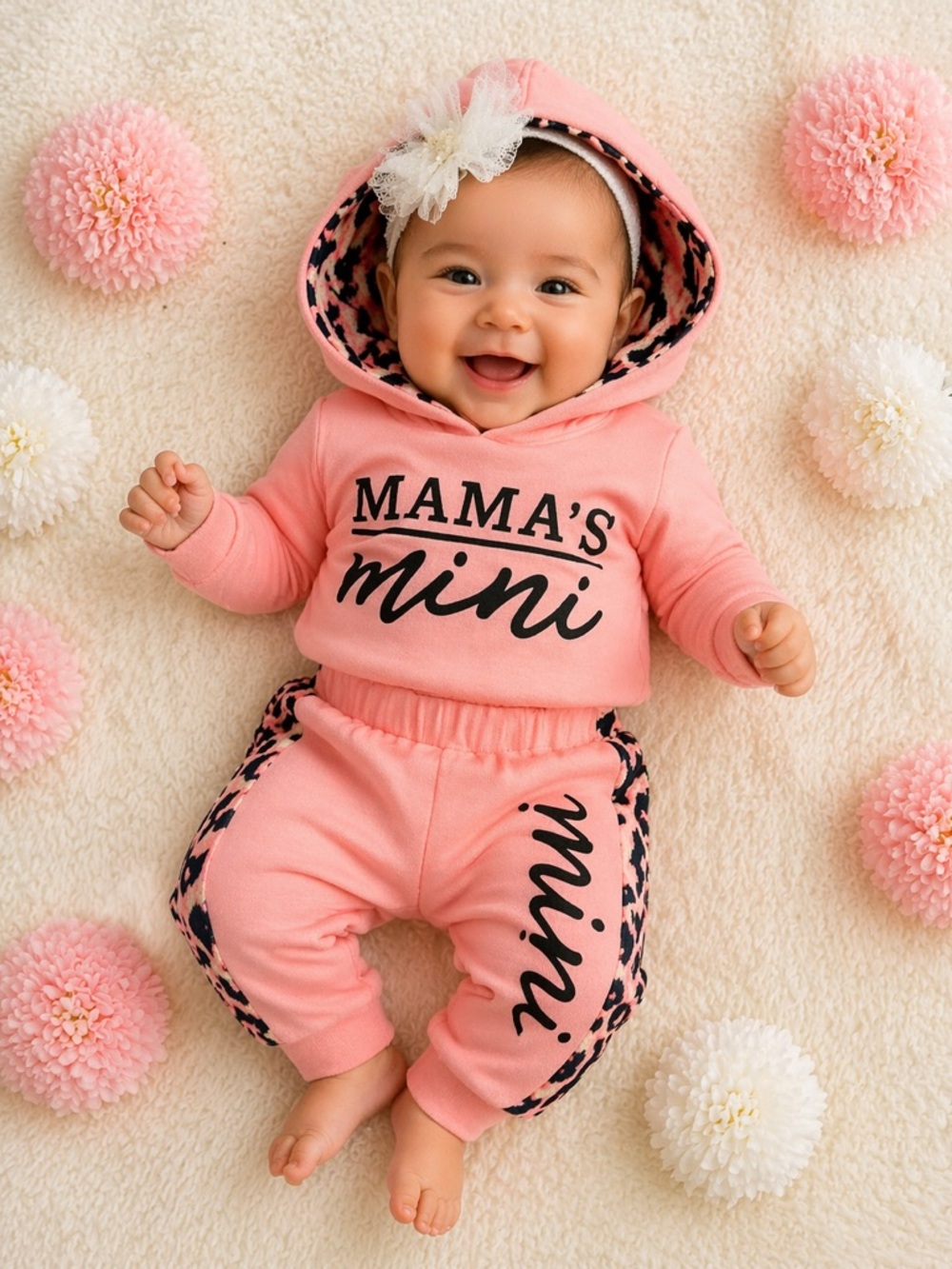 Mama's Mini Pink Hoodie Set
